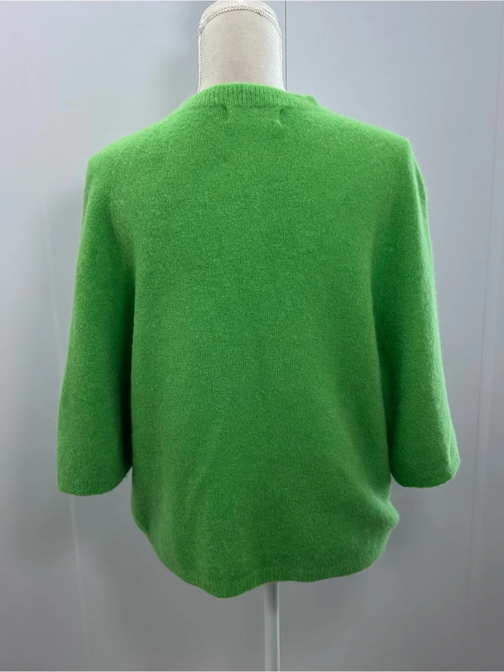 Bianco Blu Bright Green Crewneck Sweater - Relaxed Women's Knit